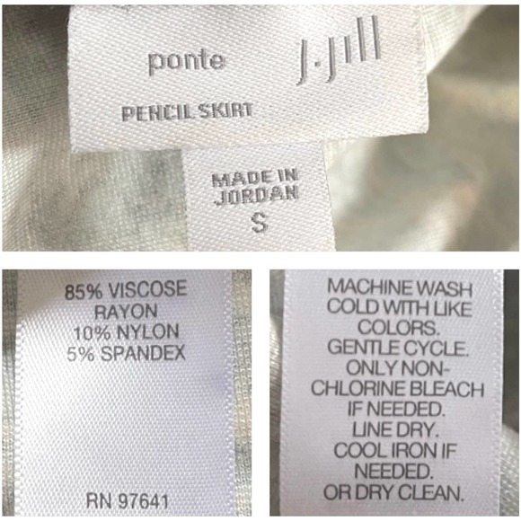 J Jill Ponte Mod Paisley Jacobean Print Straight Pencil Skirt - Picture 4 of 5